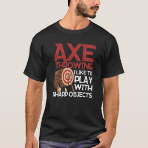 Camiseta Ax Lanzar Me Gusta Jugar Con Objetos Sharp Ax