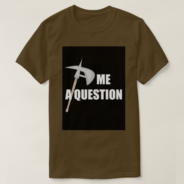 Camiseta Ax me una pregunta 2 Black Classic TShirt (Diseño del anverso)