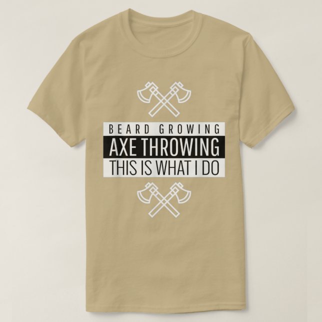 Camiseta Ax Throwing Beard Aovers 2 (Diseño del anverso)