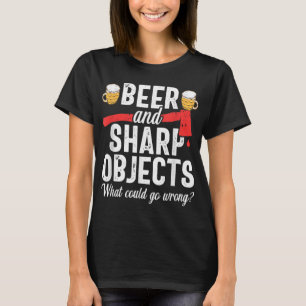 Camiseta Ax Tirowing Dad Funny Beer Hatchet Lumberjack Hob