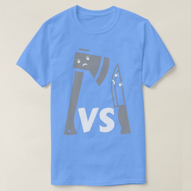 Camiseta Ax Vs Knife (Diseño del anverso)