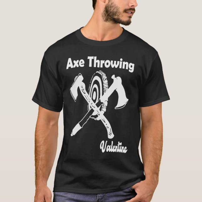 Camiseta Axe Throwing Valentine's Day (Anverso)