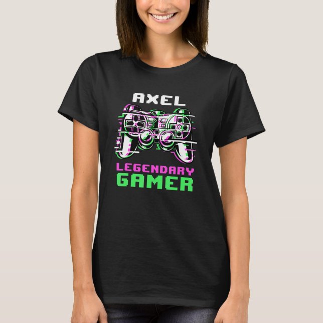Camiseta Axel Legendary Gamer Personalizado (Anverso)