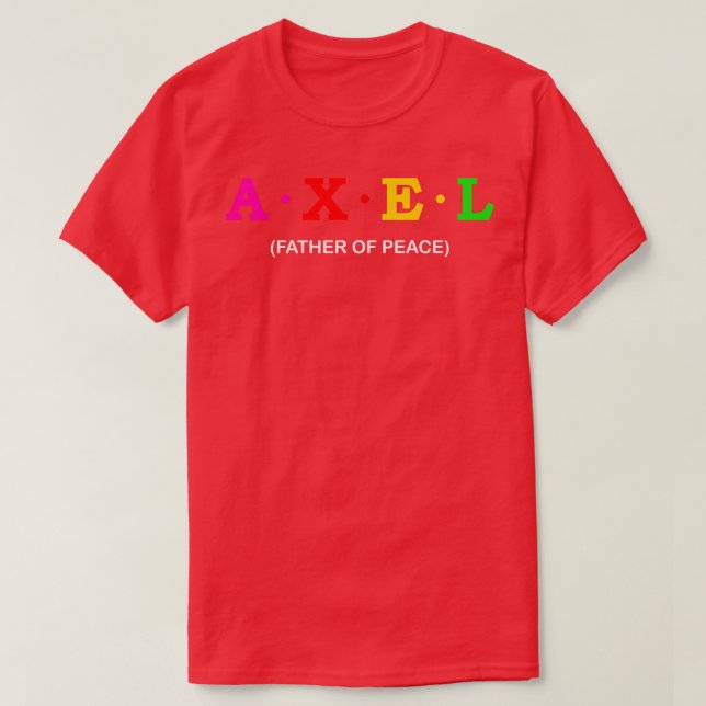 Camiseta Axel Padre de la Paz 1 (Diseño del anverso)