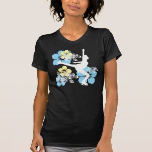camiseta axelent_floral del patinaje de hielo