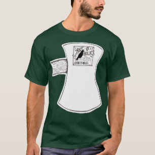 Camiseta AxeOHolics Anonymous Ax Head Black Raven Classic