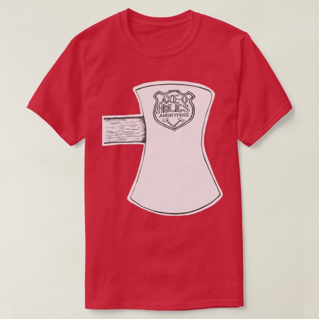 Camiseta AxeOHolics Anonymous Stamped Ax Head Shield Emble (Diseño del anverso)