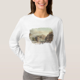 Camiseta Axford y edificios del modelo del 'baño