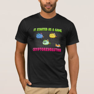 Camiseta AxieInfinity lidera cryptorevolution blackT-Shirt