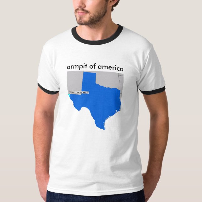 Camiseta axila de América El Paso Tejas (Anverso)