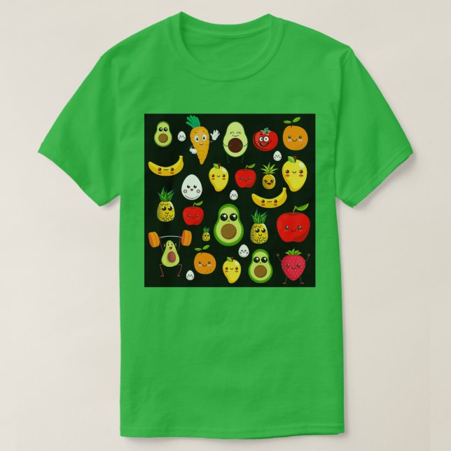 Camiseta Axio Frutas dulces y Verduras (Diseño del anverso)