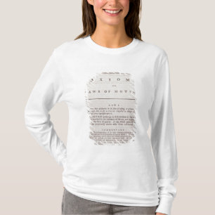 Camiseta Axiomas, o leyes del movimiento, del volumen I