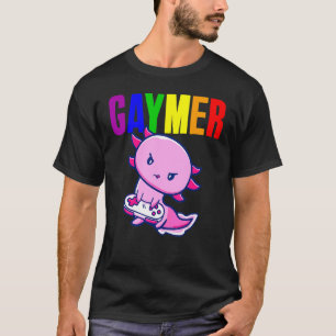 Camiseta Axolo juego de video Lgbtq Lgbtq con bandera del O