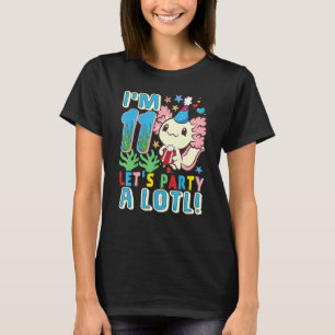 Camiseta Axolotl, 11 años, Chica de la fiesta de cumpleaños