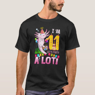 Camiseta Axolotl, 11 años, Chica de la fiesta de cumpleaños