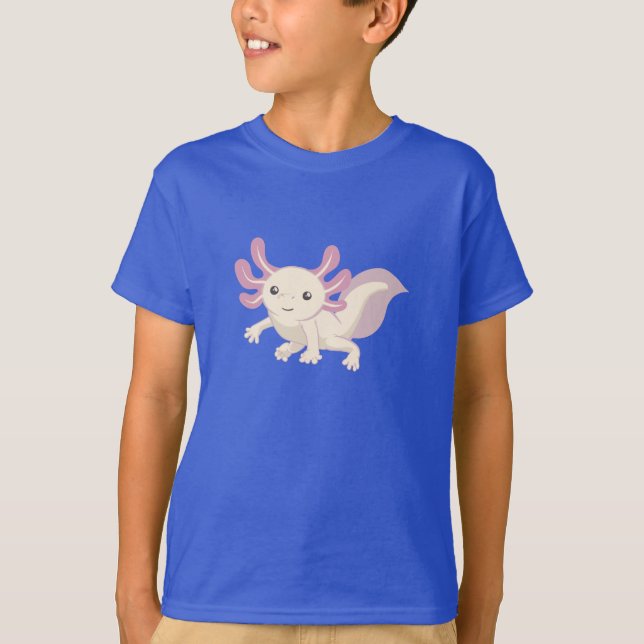 Camiseta Axolotl adorable pequenito (Anverso)