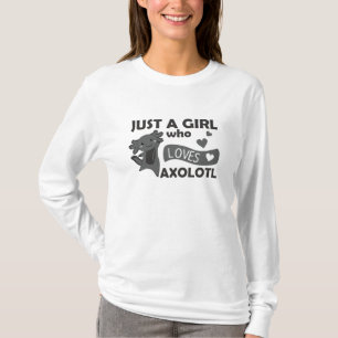 Camiseta Axolotl Ama A Los Animales Dulces Para Chicas