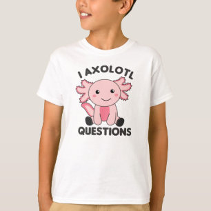 Camiseta Axolotl Ama A Los Animales Dulces Para Niños De Co
