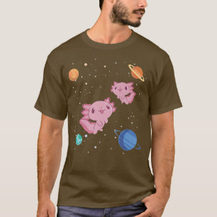 Camiseta Axolotl Amantes de Axotl Cute Animales Espacio de