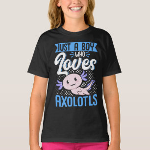 Camiseta Axolotl Amo Solo Un Niño Que Ama A Axolotls Kawai