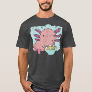 Camiseta Axolotl Anfibio Ramen come fideos japoneses