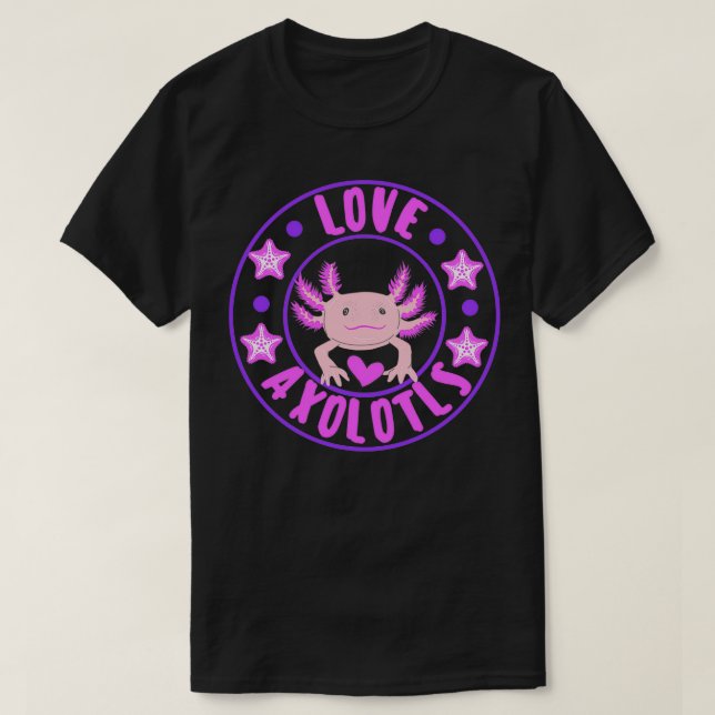 Camiseta Axolotl Animal Funny and Cute Axolotl Fish (Diseño del anverso)