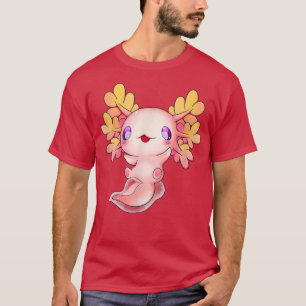 Camiseta Axolotl Anime Fish Cute Baby Lizard Kawaii Pastel