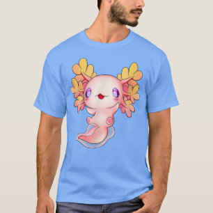 Camiseta Axolotl Anime Fish Cute Baby Lizard Kawaii Pastel 
