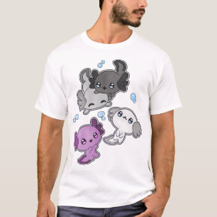 Camiseta Axolotl Asexual Lgbt Mascota de la bandera del org