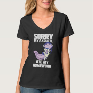 Camiseta Axolotl Astronauta Homework Funny Space Sun System