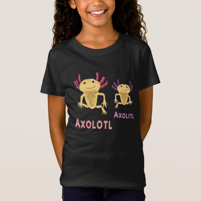 Camiseta Axolotl Axolitl Pun (Anverso)
