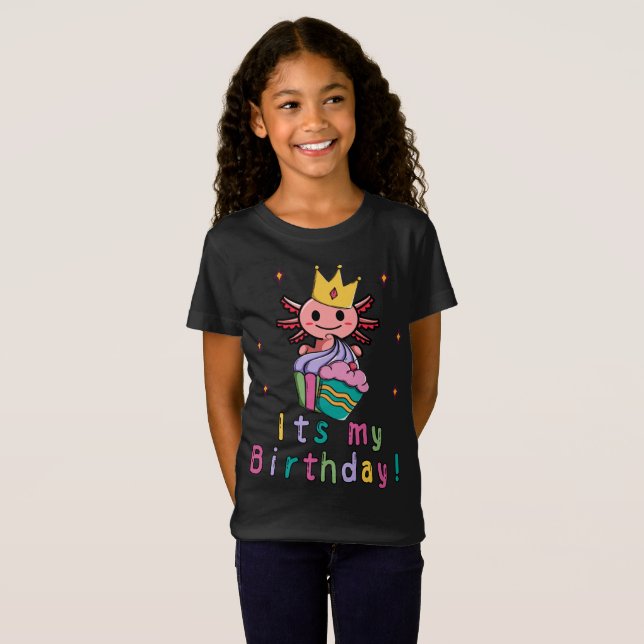 Camiseta Axolotl Birthday-Shirt (Anverso completo)