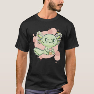 Camiseta Axolotl Boba Cute Anime Kawaii Pastel Gótico Pearl