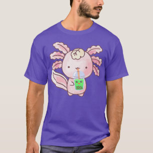 Camiseta Axolotl Boba Tea Bubble Anime Kawaii Premium