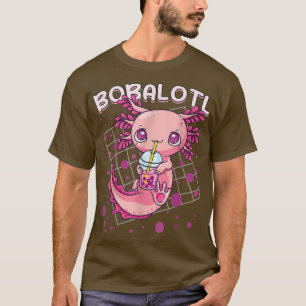 Camiseta Axolotl Boba Tea Bubble Tea Kawaii Anime Japonés