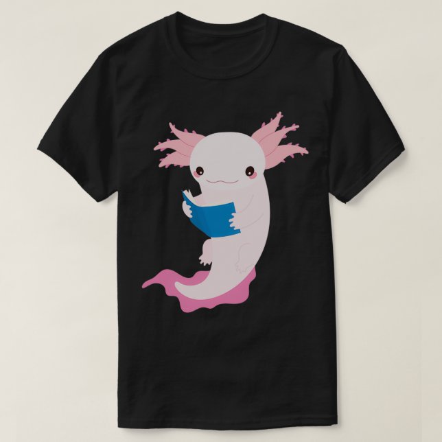 Camiseta Axolotl Bookworm (Diseño del anverso)
