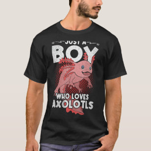 Camiseta Axolotl Boys anfibios Cute Animal Axolot