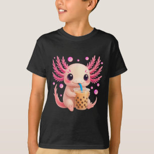 Camiseta Axolotl Bubble Bo Tea Anime Cute Kawaii Chicas ado