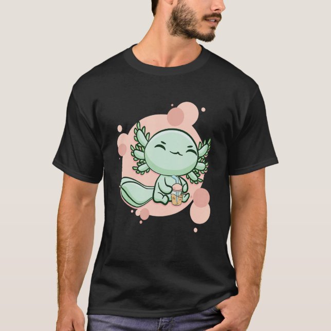 Camiseta Axolotl Bubble Tea Ambystoma Mexicanum Walking Fis (Anverso)