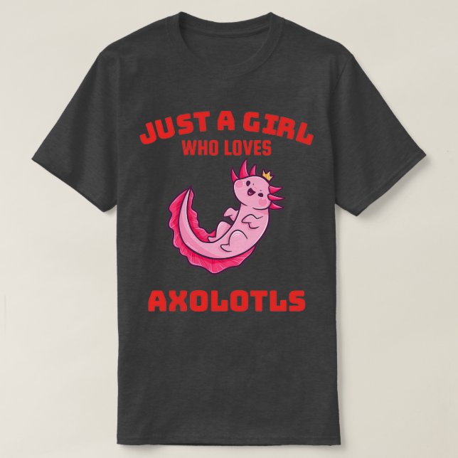 Camiseta Axolotl Chica animal Amor 2 (Diseño del anverso)
