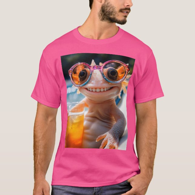 Camiseta Axolotl - Chillen mit Stil (Anverso)