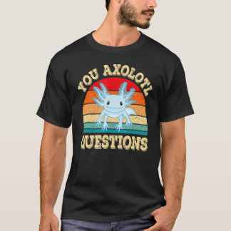 Camiseta Axolotl cuestiona a Axolotls Retro Kawai