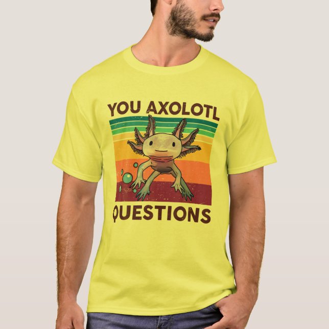 Camiseta Axolotl cuestiona a graciosa cute Axolotl Niña (Anverso)