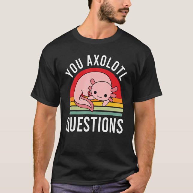 Camiseta Axolotl cuestiona a jóvenes Chicas retro de Guay (Anverso)