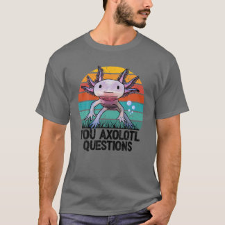Camiseta Axolotl cuestiona a la juventud retro cute Axolotl