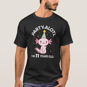 Camiseta Axolotl Cumpleaños 11 años Fiesta 11º cumpleaños G