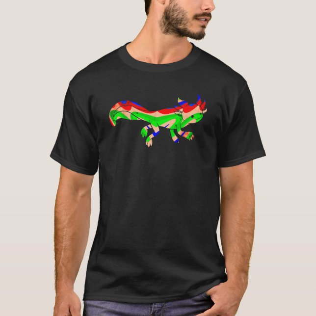 Camiseta Axolotl Cute Amphibian Animal Colorful  10 (Anverso)