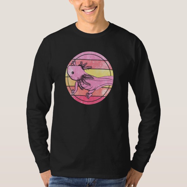 Camiseta Axolotl Cute Amphibian Animal Colorful  11 (Anverso)