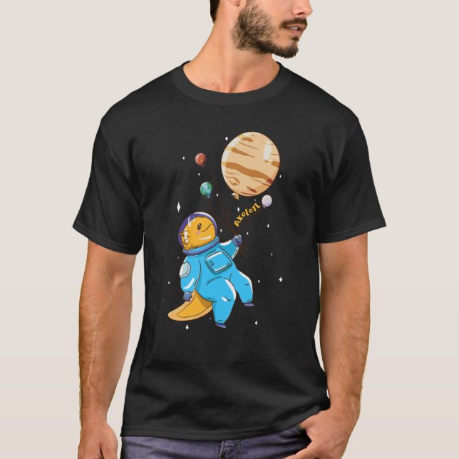 Camiseta axolotl cute animals axolots axolotl spaceman as (Anverso)