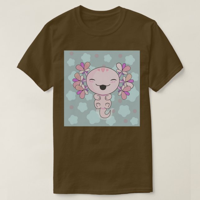 Camiseta Axolotl Cute Poster (Diseño del anverso)